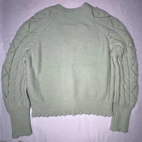 Sandro Mint Cardigan with Embellished Buttons - Picture 7 of 12